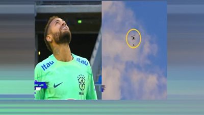 نيمار يستقبل كرة من السماء.. فيديو