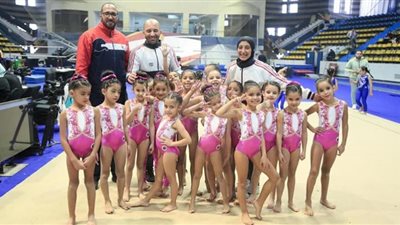 الصيد يحصد 16ميدالية متنوعة ببطولة كأس مصر للجمباز الفنى للبراعم