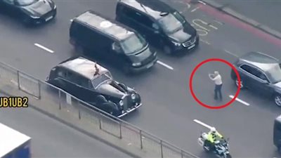 أول اختبار للاستخبارات البريطانية.. رجل يعترض طريق الملك تشارلز (فيديو)