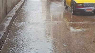 الأمطار تغرق شوارع الإسكندرية