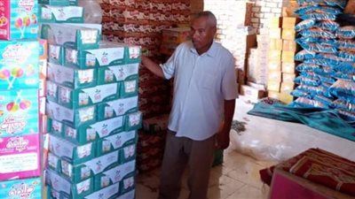 ضبط 215 كرتونة عصائر غير صالحة للاستخدام الآدمي ببني سويف