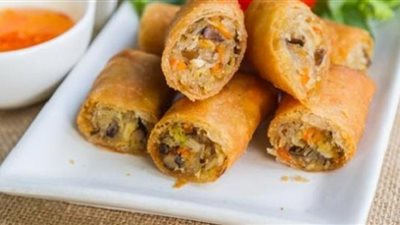 سناكس سريع| طريقة تحضير سبرينج رول بحشوة الدجاج