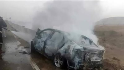 دماء على الأسفلت.. حادث الواحات يكتب نهاية 4 من أسرة واحدة ونجاة خامسهم بأعجوبة