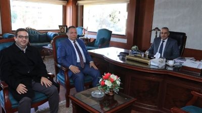 الفقي يستقبل وفد من مدرسة المتفوقين للعلوم والتكنولوجيا Stem