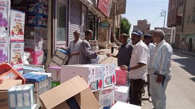 حملة مكبرة لرفع الإشغالات بشوارع دشنا
