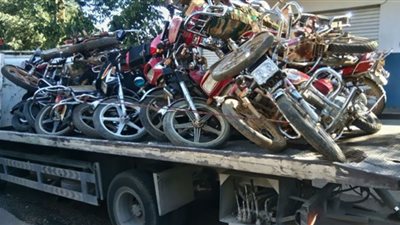 332 دراجة نارية مخالفة خلال حملات مكبرة