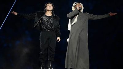 BTS وفهد الكبيسي| أداء استثنائي في مونديال قطر2022 (صور)