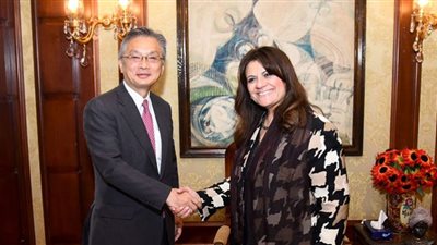 وزيرة الهجرة تبحث مع سفير اليابان تدريب الأيادي العاملة