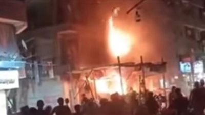 جهود أمنية لكشف أسباب حريق شبرا المتسبب في تفحم أسرة كاملة