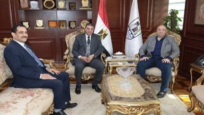 محافظ بني سويف يستقبل رئيس المحكمة الابتدائية