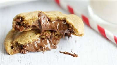 طريقة تحضير كوكيز محشي بالشوكولاتة