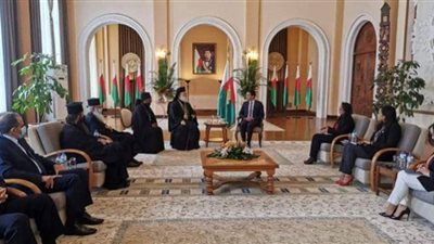 رئيس مدغشقر يستقبل السفير المصري وبطريرك الإسكندرية وسائر أفريقيا للروم الأرثوذكس