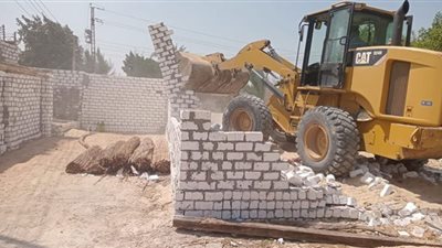 التصدِّي لحالة تعدِّي على أرض زراعية بمركز ومدينة القصاصين الجديدة