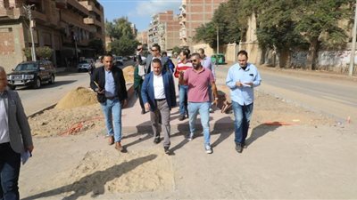 محافظ المنوفية يتفقد ممشي منوف الجديد ورصف شوارع سكة سرس الليان