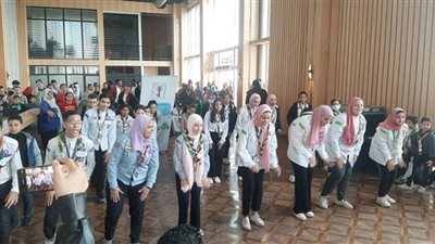 فرق الكشافة تزور جناح 