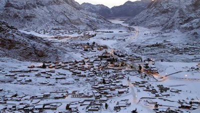 للمرة الأولى سانت كاترين تسجِّل 2 درجة مئوية في الشتاء