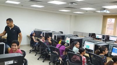 تدريب الأطفال على الذكاء الاصطناعي بجامعة قناة السويس