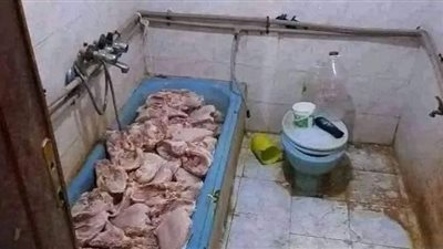 ضبط مطاعم سورية شهيرة وفراخ فاسدة تغزو التيك اواي في حلوان والشروق |صور
