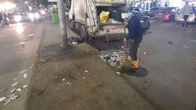 حملات مكبرة للنظافة وكنس الشوارع والميادين بمدينة المنصورة