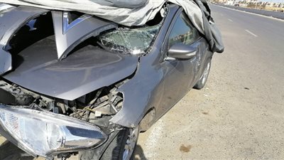 مصرع وإصابة 3 أشخاص فى انقلاب سيارة بمنشأة القناطر