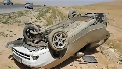 إصابة 5 أشخاص في حادث انقلاب سيارة ملاكي
