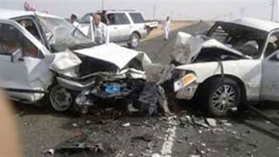 إصابة 3 أشخاص بتصادم 7 سيارات على طريق العجمي بالإسكندرية
