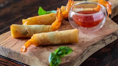 طريقة عمل سبرينج رول بالجمبري