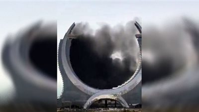 حريق في قطر بالقرب من ستاد لوسيل المونديالي (شاهد)