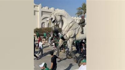 مسيرة سعودية عالمية لدعم المنتخب في كأس العالم (شاهد)