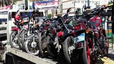308 دراجات نارية مخالفة خلال حملات مكبرة