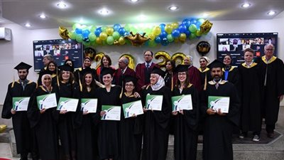 حفل تخرج طلاب برنامج ماجستير إدارة التعليم الدولي بجامعة حلوان