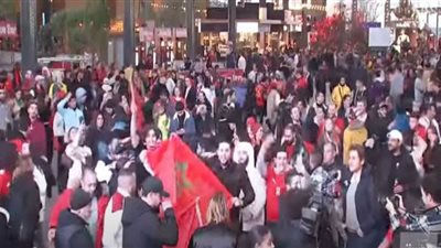 المشجعون العرب يحتفلون بفوز أسود الأطلسي (شاهد)