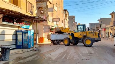 حملات نظافة ورفع مياه الأمطار بقرى كفر الشيخ