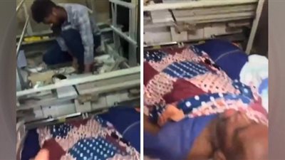 مصعد يسقط على مريض يثير تعاطف السوشيال ميديا ومطالبات بمحاسبة المستشفى