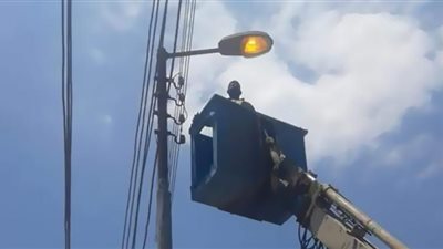 رفع كفاءة شبكات الإنارة بقرى الإسماعيلية