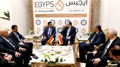 طارق الملا يستقبل وزير النفط اليمني بمعرض إيجبس 2023