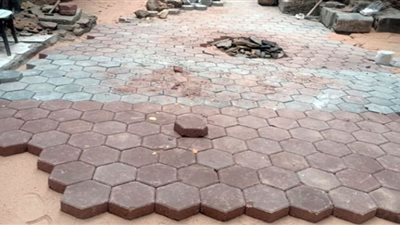 بلاط جديد في شوارع السيدة لاستقبال موسم الشتاء
