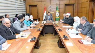 الدقهلية تناقش تنفيذ المحور المرورى الجديد على النيل