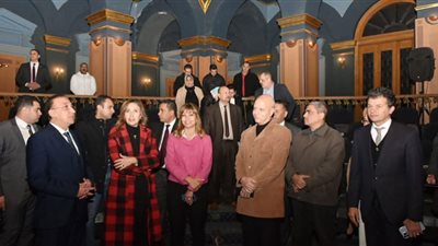 وزيرة الثقافة تفقد مركز الحرية للإبداع بالإسكندرية للوقوف على سير العمل