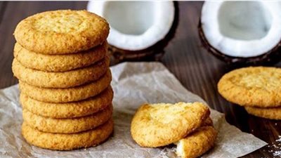 طريقة تحضير بسكويت بجوز الهند|سناك سريع ولذيذ