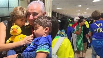 مشجع عربي بوشاح فلسطيني يُبكي مدرب البرازيل