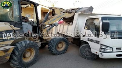 الإسماعيلية استمرار أعمال رفع القمامة والمخلفات بالقنطرة شرق