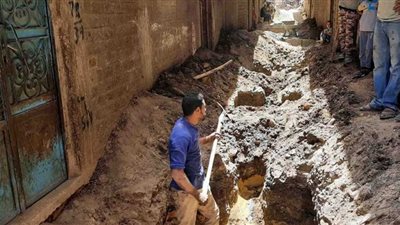 الصرف الصحى للحجاجية ضمن مبادرة حياة كريمة
