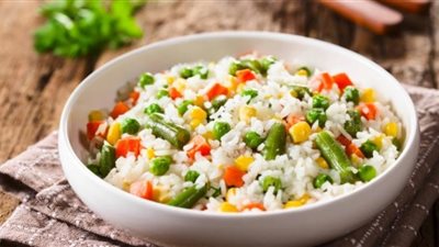 طريقة عمل أرز بالخضروات بطريقة صحية لمرضى السكري
