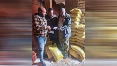 التحفظ على مواد غذائية وسوائل تنظيف مجهولة المصدر ومواد بترولية ببنى سويف