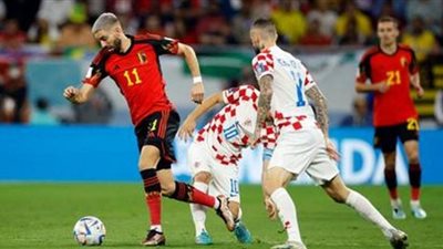 كرواتيا وبلجيكا تعادل سلبي بعد مرور نصف ساعه