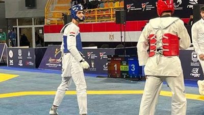 سيف عيسى يتوج بذهبية بطولة مصر الدولية للتايكوندو