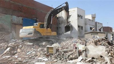 تنفيذ إزالات فورية لبناء من دون ترخيص بمركزي القنطرة غرب والقصاصين