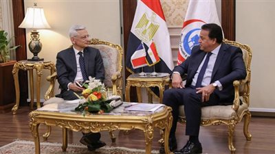 وزير الصحة وسفير فرنسا يبحثان تعزيز التعاون بين البلدين