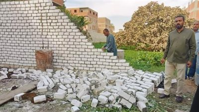 إزالة 3 حالات تعد على أراض زراعية وأملاك دولة بدشنا